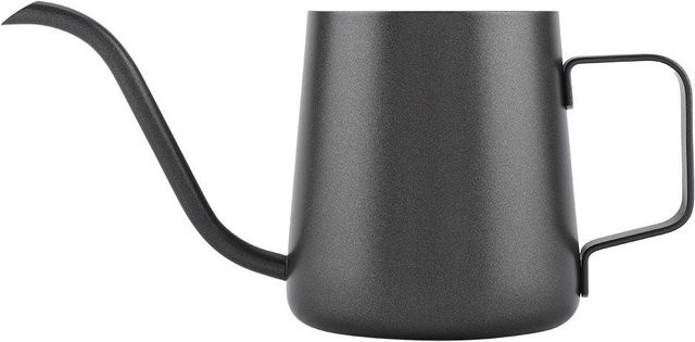 CosyHome Edelstahl Schwanenhals Pour Over Kaffeekanne und Teekanne, 350 ml, Schwarz und Grau - Bild 1