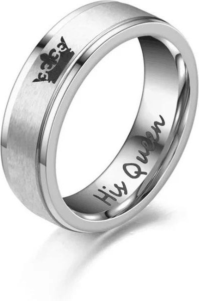 YIRAN Jewelry Partnerringe Edelstahl, Weiß, Unisex - Bild 1