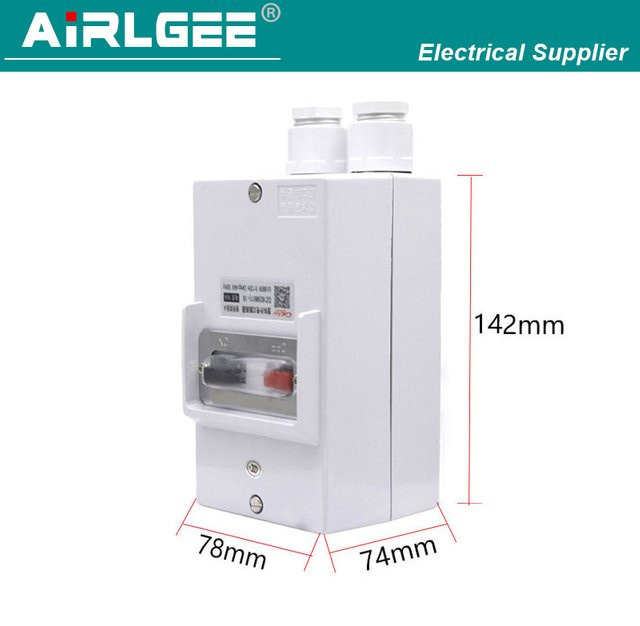 AIRLGEE M611 Motorschutzschalter 3-polig AC 660 V mit einstellbarem Strombereich 4 bis 32 A und wasserdichter Box in Weiß - Bild 1