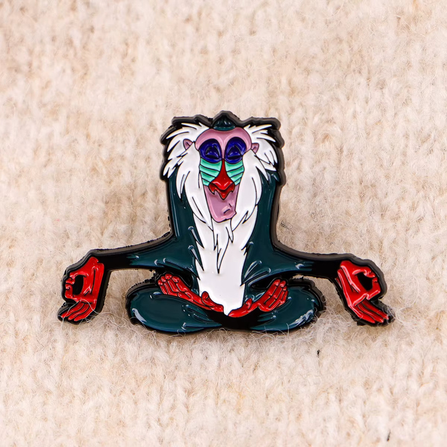 Disney Emaille-Pin, Cartoon-Wolf, Bunt, Unisex - Bild 2