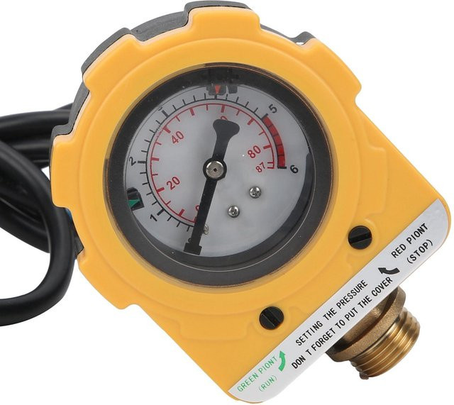 Elektronischer Wasserpumpen-Druckregler E06-1500 30AEU Automatischer Einstellbarer Schalter AC220V Gelb - Bild 1