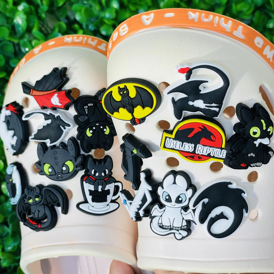 Potdemiel Charms, Drachen Zahnlos Cartoon, PVC, Kinder - Bild 2
