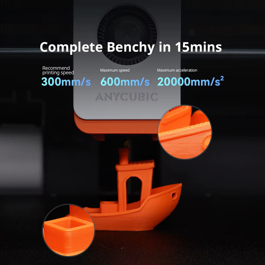 Anycubic Kobra S1 Combo Mehrfarbiger FDM 3D-Drucker mit 600 mm/s Höchstgeschwindigkeit - Bild 4