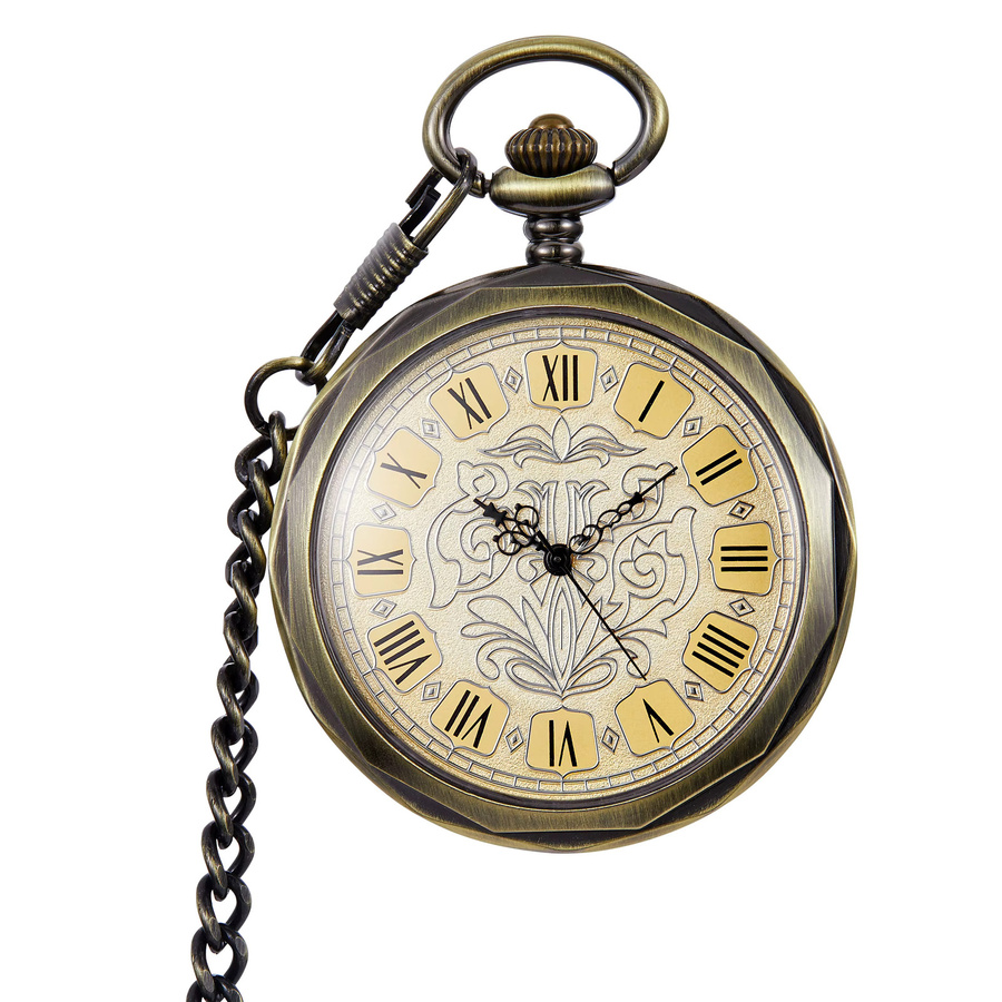Gorben Taschenuhr, Messing, Handaufzug, Vintage, Unisex - Bild 3