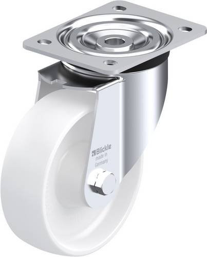 Blickle Lenkrolle L-PPN 150R mit Rad-Durchmesser 150 mm und einer Tragfähigkeit von 300 kg in Weiß - Bild 1
