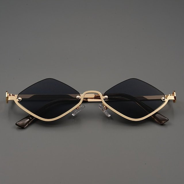 BMAD Korrektionsbrille, Halbrand, rautenförmig, Metall, Unisex - Bild 1