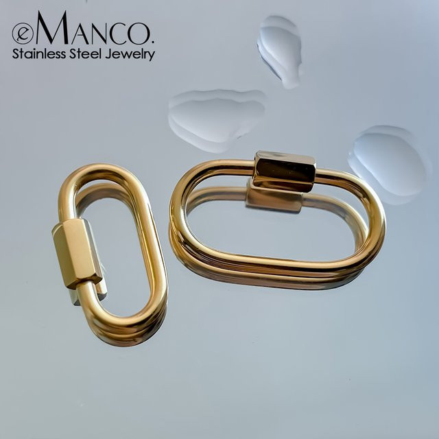 EMANCO Halskettenverschluss-Zubehör, Karabiner, Schraubverschlüsse, Unisex - Bild 1
