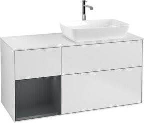 V&B Waschtischunterschrank Finion in Weiß Lack, Breite: 120 cm, Tiefe: 50,1 cm, Höhe: 50,1 cm - Bild 1