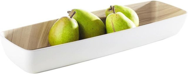 APS Schale Frida 2/4 GN, ovale Servierschale aus Melamin in Weiß, Volumen: 3,65 l, B/T/H: 16,2 x 53,0 x 7,5 cm - Bild 1
