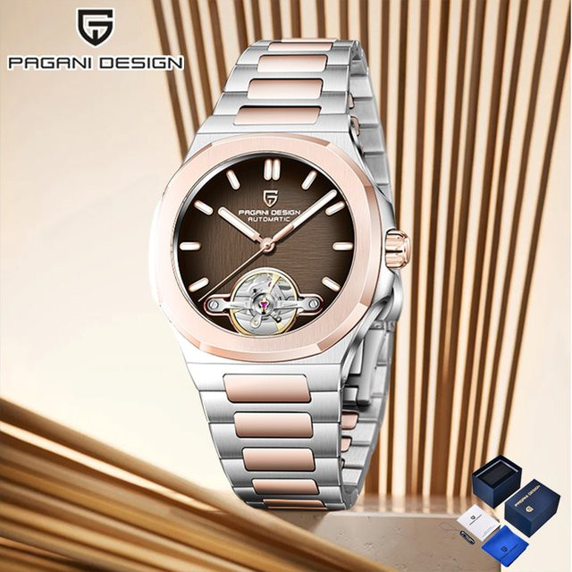 Pagani Design Armbanduhr Automatik, Edelstahl, Saphirglas, Herren - Bild 1