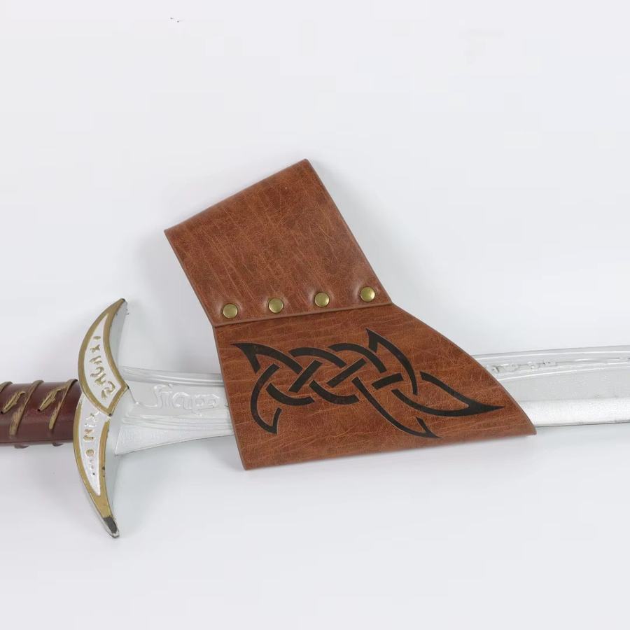 fullyoung Mittelalterlicher Schultergurt-Schwerthalter, Ritter, Fantasy, Braun, Unisex - Bild 3