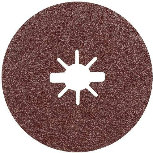 Bosch Flap Disc Fiberscheibe für Metall, Durchmesser: 125 mm, Körnung: 60, Farbe: Braun, 5er Pack - Bild 1