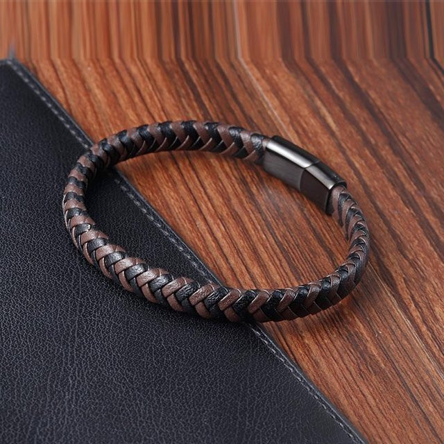 Rui Di Herrenarmband, Edelstahl, Schwarz, 21cm - Bild 1