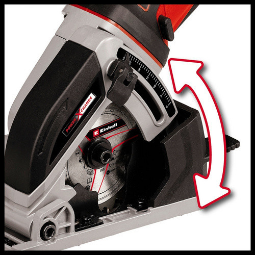 Einhell Power X-Change TE-CS 18/89 Li Solo Akku-Mini-Handkreissäge in Rot/Schwarz, 18V - Bild 2