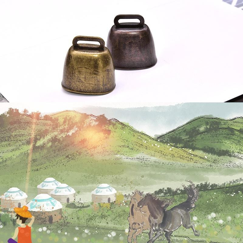 YJSTY Retro Metallglocke als DIY Windspiel Anhänger für Haustiere in Bronze aus Eisen - Bild 2