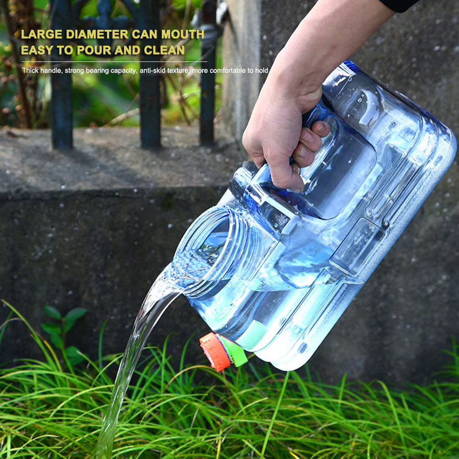 ALLOYSEED Outdoor-Wassereimer für Camping und Reisen, lebensmittelechter Wasserspeicher in transparent, 10 l oder 5,5 l - Bild 2