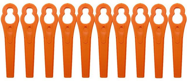 Aishangbao Ersatzmesser für Rasentrimmer und Freischneider aus Kunststoff in Orange - Bild 1