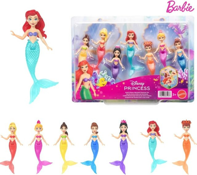 Barbie Meerjungfrau-Prinzessin, Ariel-Figur, Set, ab 3 Jahren - Bild 1