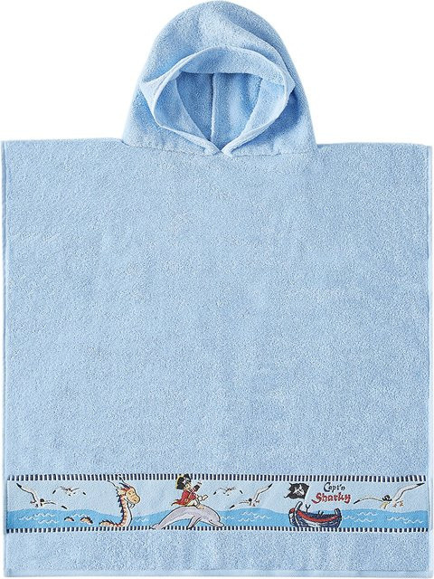 DYCKHOFF Frottier Poncho mit Kapuze Capt'n Sharky B/B/H: 70 x 70 cm - Bild 1