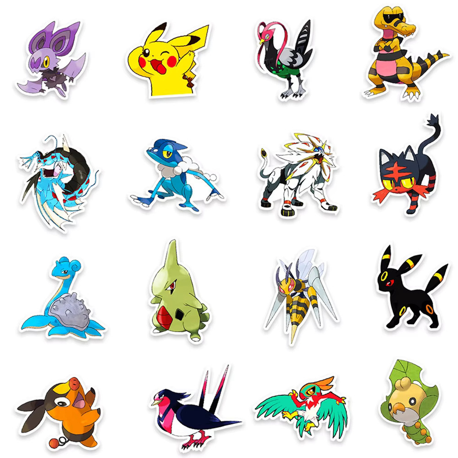 TAKARA TOMY Pokémon Pikachu Charmander Aufkleber, Sticker-Packung - Bild 3