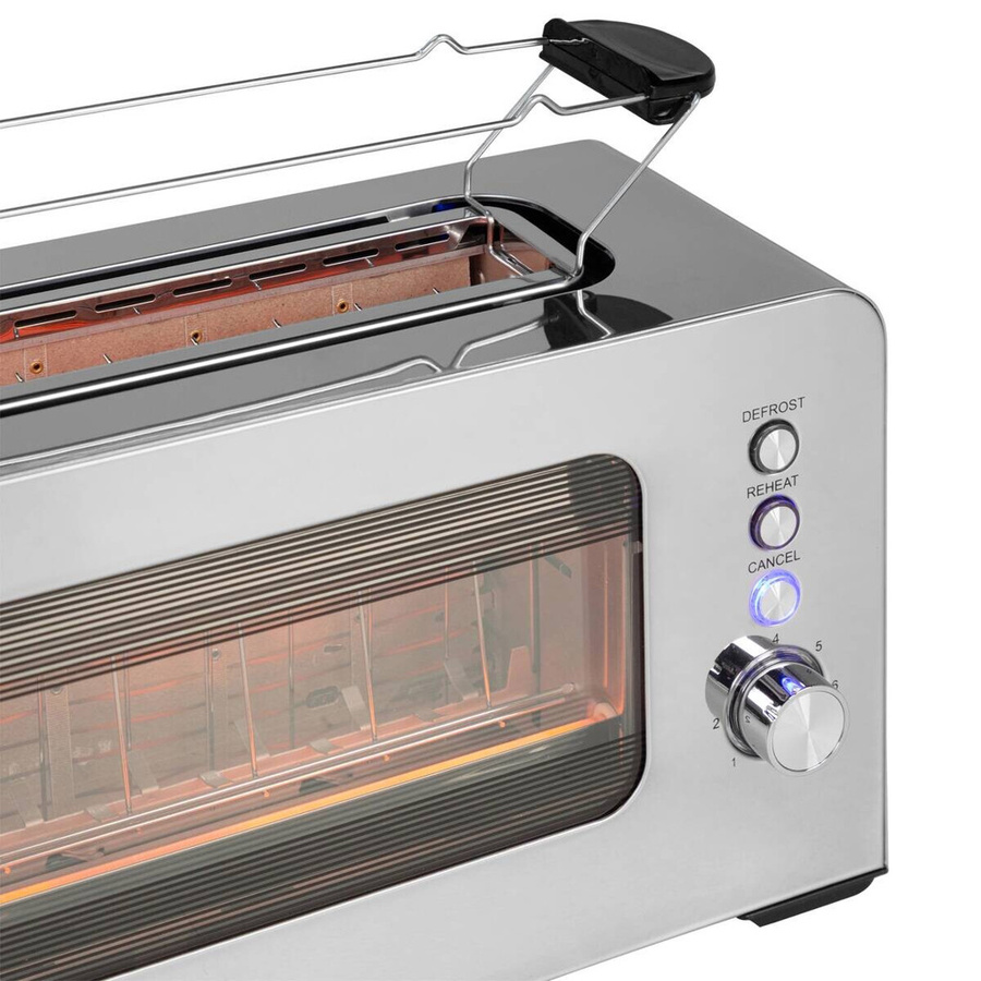 Pocoline Toaster aus Edelstahl und Kunststoff in Silber, B/H/L: 14,5 x 19,2 x 38,5 cm - Bild 2