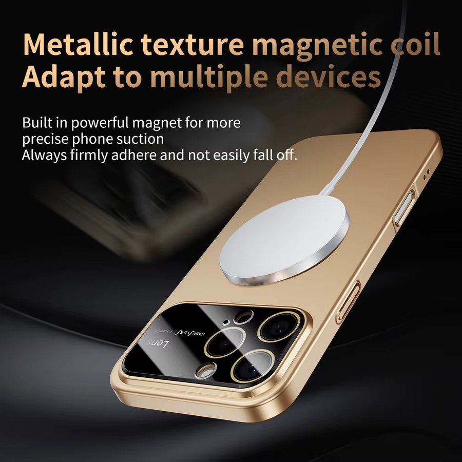 Stoßfeste MagSafe iPhone Hülle aus hartem PC mit Kameraschutz in Weiß für iPhone 17 Pro Max, 16, 15, 14 und 13 Pro Max - Bild 3