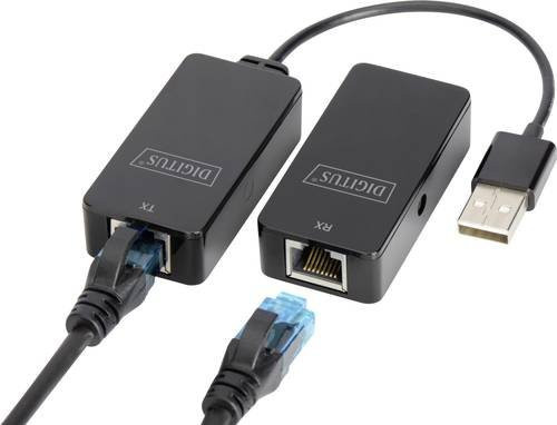 Digitus USB 2.0 Extender DA-70141 USB-A Adapter in Schwarz für bis zu 50 m Reichweite - Bild 1