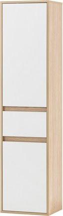 Schildmeyer Hochschrank Mali in Mattweiß Eiche, B/H: 40,3 x 165,1 cm - Bild 1