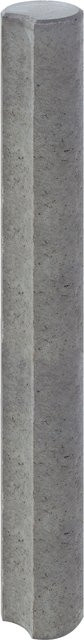 DIEPHAUS Verbundpalisade aus Beton in Grau, mondförmig, H: 200 cm, B: 20 cm, T: 20 cm - Bild 1