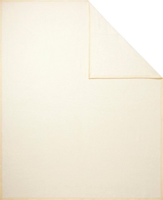 Ibena Wohndecke beige aus Baumwolle und Polyacryl B/T: 200 x 150 cm - Bild 1