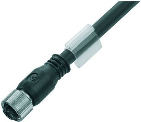 Weidmüller Sensor-Aktor-Steckverbinder M12 Buchse gerade, 5-polig, schwarz, 1,50 m Länge - Bild 1