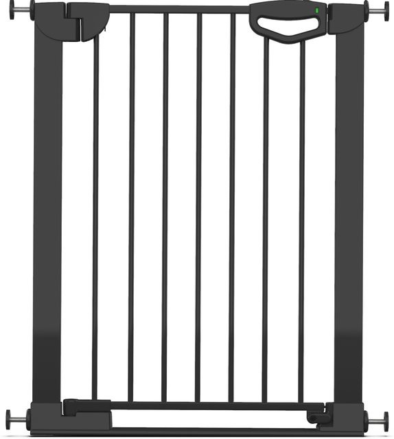 Geuther Tür- und Treppenschutzgitter Easylock mit Flatstep in Schwarz, Breite: 69 cm - 76 cm - Bild 1