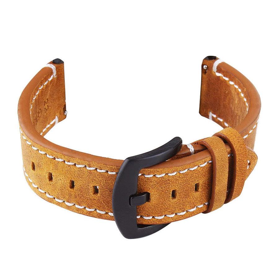 Zhangeer Uhrenarmband Leder, Vintage, 18mm 20mm 22mm 24mm - Bild 2