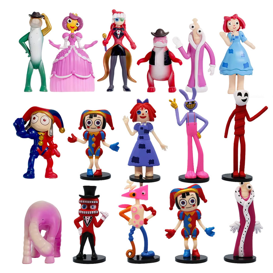 Bandai The Amazing Digital Circus Actionfiguren, Ragatha/Jax/Pomni, PVC-Modell, Kunststoff - Bild 4