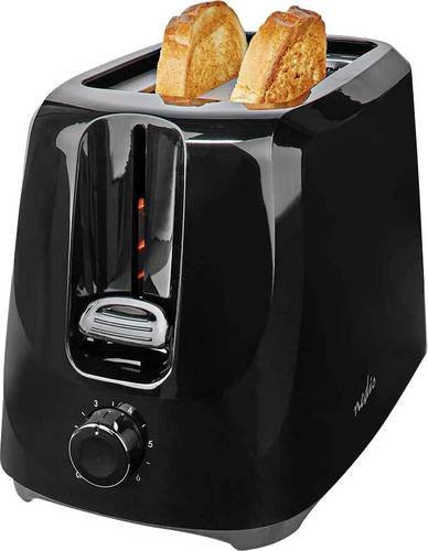 Nedis KABT150EBK Toaster in Schwarz mit Kabelaufbewahrung - Bild 1