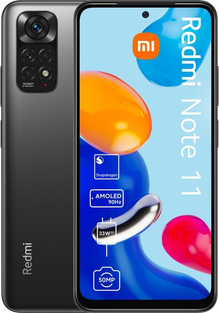 Xiaomi Redmi Note 11 Smartphone 128GB 4GB RAM Graphite Gray - Bild 1
