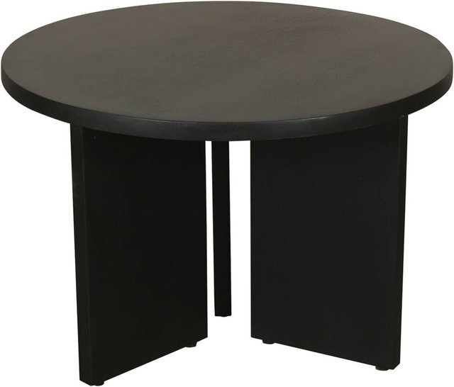 byLIVING Couchtisch ROUND aus Akazienholz, schwarz lackiert, Durchmesser: 60 cm, Höhe: 41 cm - Bild 2