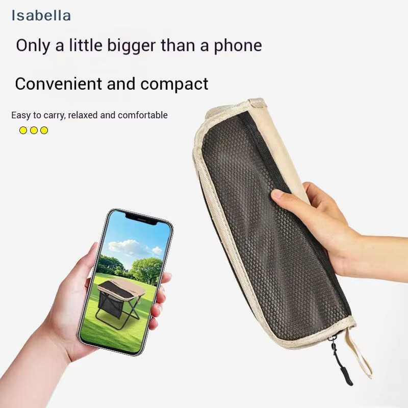 GUOMUZI Faltbarer Rucksackhocker, tragbarer Klapphocker mit Tragetasche, leichter Mini-Outdoor-Stuhl für Reisen - Bild 4