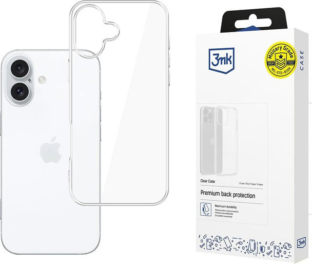 3MK Schutzhülle für Apple iPhone 16 in Transparent - Bild 1
