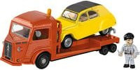 COBI Klemmbaustein Set Citroën Type H Car Transporter & 2CV Type AZ im Maßstab 1:35