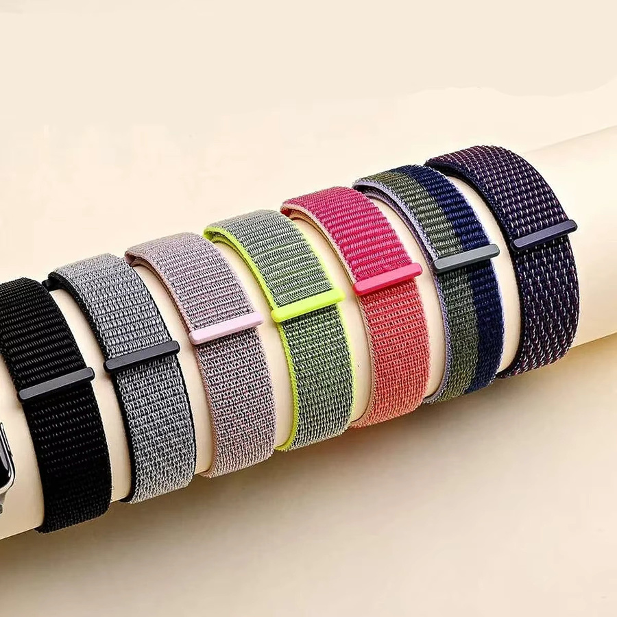 CAOWTAN Uhrenarmband Nylon, Schwarz, Unisex - Bild 2