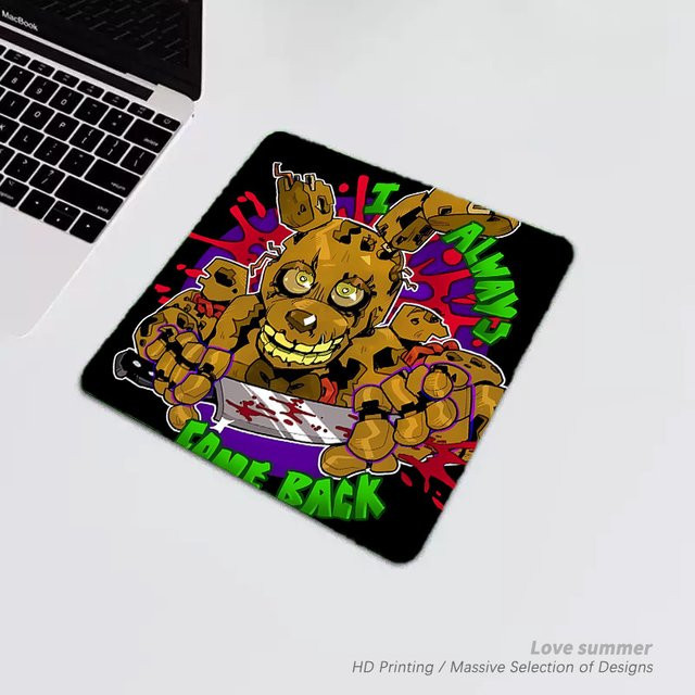 Potdemiel Schreibtischunterlage FNAF Anime Gamer Mauspad in Grün und Multicolour - Bild 1