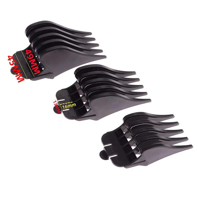 JCSYFAC 3er-Set Elektrische Aufsatzkämme für Wahl Universal Push Scher, Schwarz, Breite: 32 mm, 38 mm und 51 mm - Bild 2
