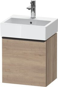 Duravit Waschtischunterschrank D-Neo Wandhängend, Farbe Weiß/Braun, B/T/H: 43,4 x 32,2 x 44,0 cm - Bild 1