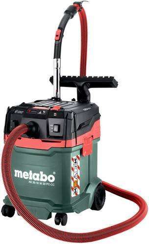 Metabo Akku-Nass-/Trockensauger AS 36-18 M 30 PC-CC in Grün mit manueller Filterabreinigung und CordlessControl - Bild 1