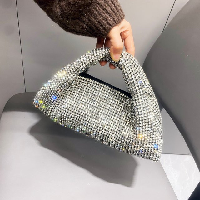 Clutch Geldbörse, Strass, Damen - Bild 1