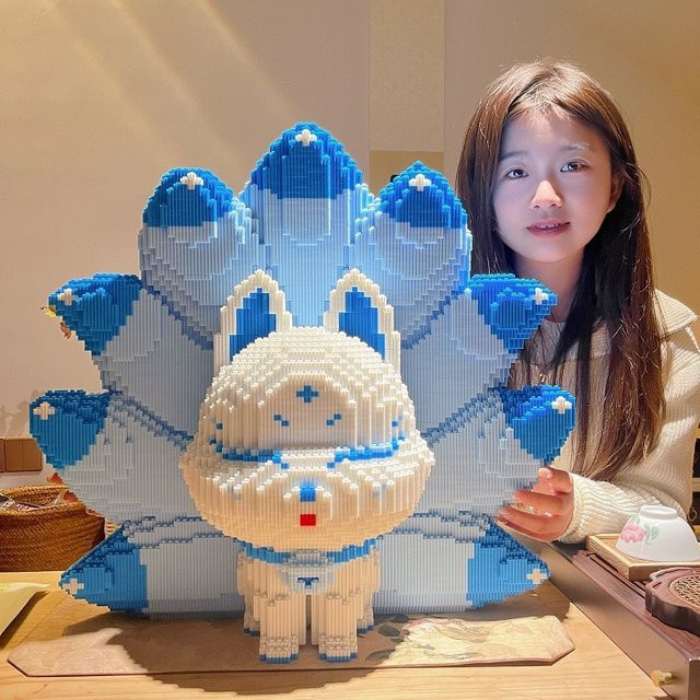 Potdemiel Neun-Schwänziger Fuchs Puzzle-Block, Tiere, Kunststoff - Bild 1
