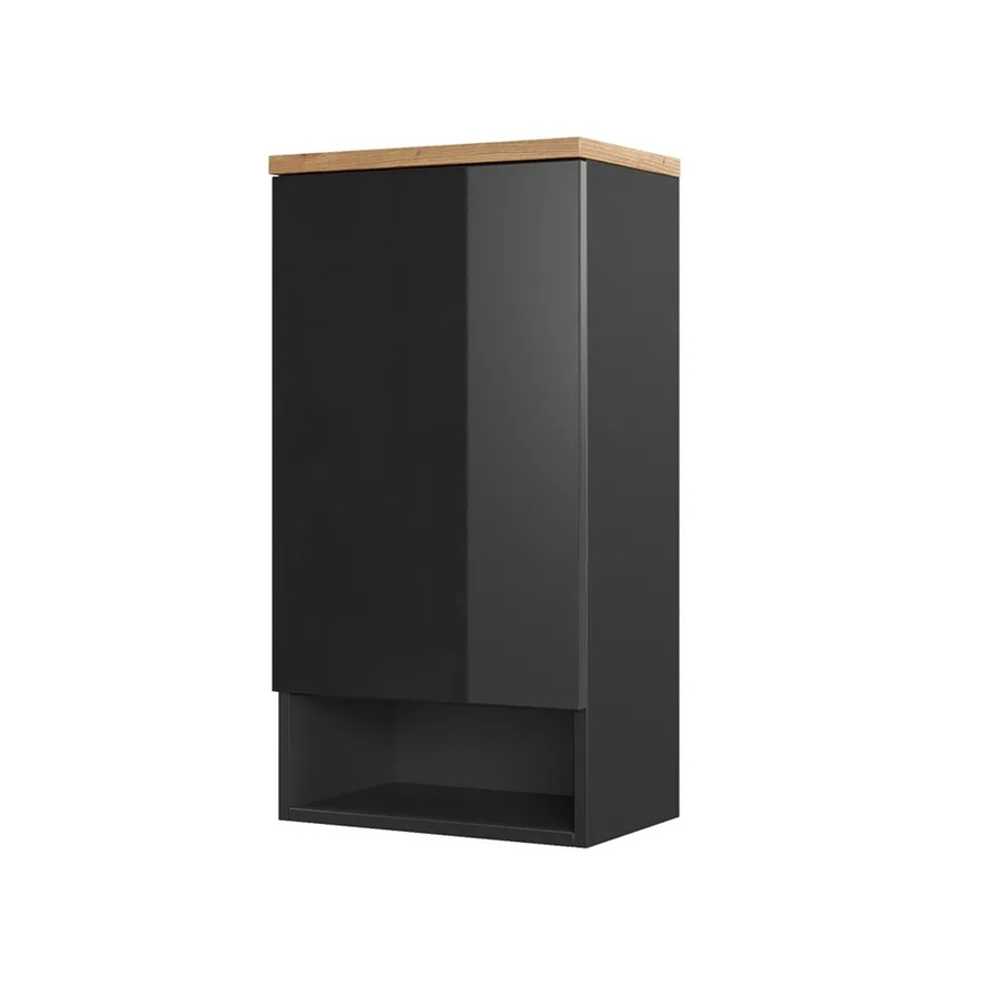 Vicco Hängeschrank Eden Badschrank in Anthrazit mit 1 Tür und 4 Fächern, Breite: 40 cm, Höhe: 77,5 cm - Bild 3