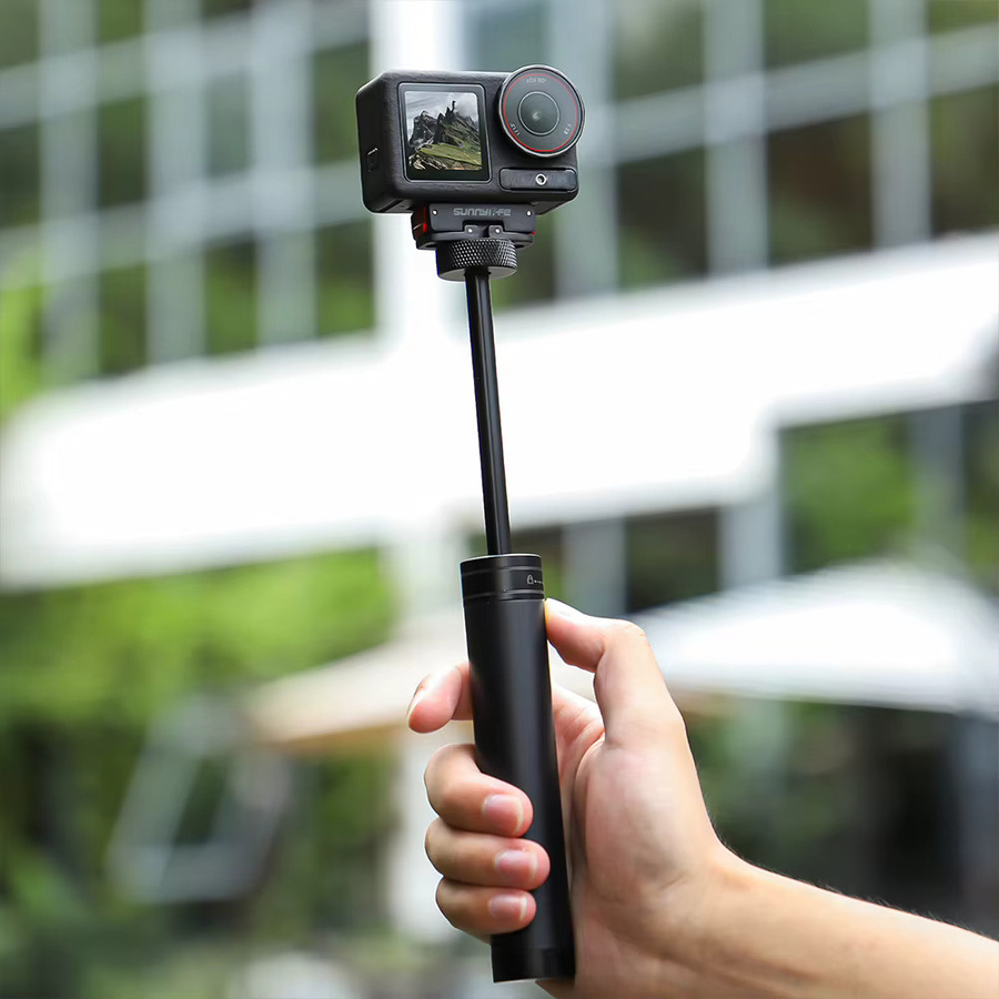 DJI Magnetischer Zwei-Klauen-Adapter mit Schnellverschluss und faltbarer Verlängerungshalterung für DJI Osmo Action 5 Pro, 4, 3, 2 in Schwarz - Bild 3