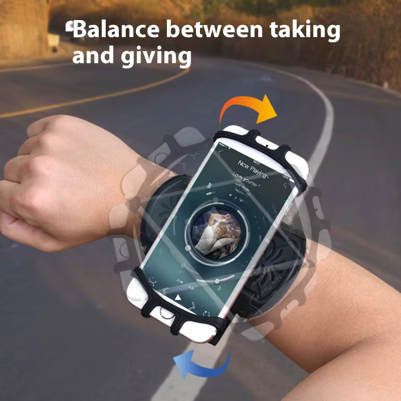 Mairuige Sport-Handytasche als multifunktionale Laufarmtasche in Schwarz mit 360 Grad rotierbarem Armband - Bild 2